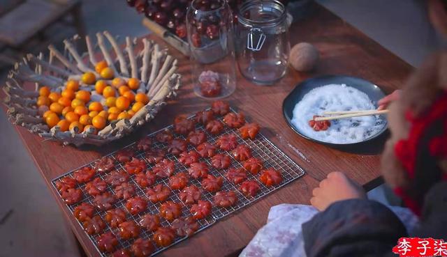 桔饼什么有卖，李子柒做年货小零食